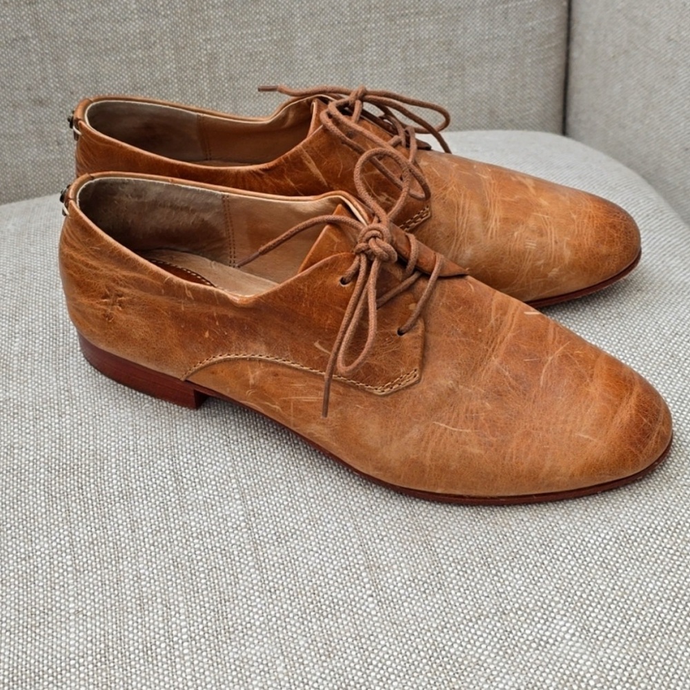 Frye Tracy Leather Oxford Lace Up 9